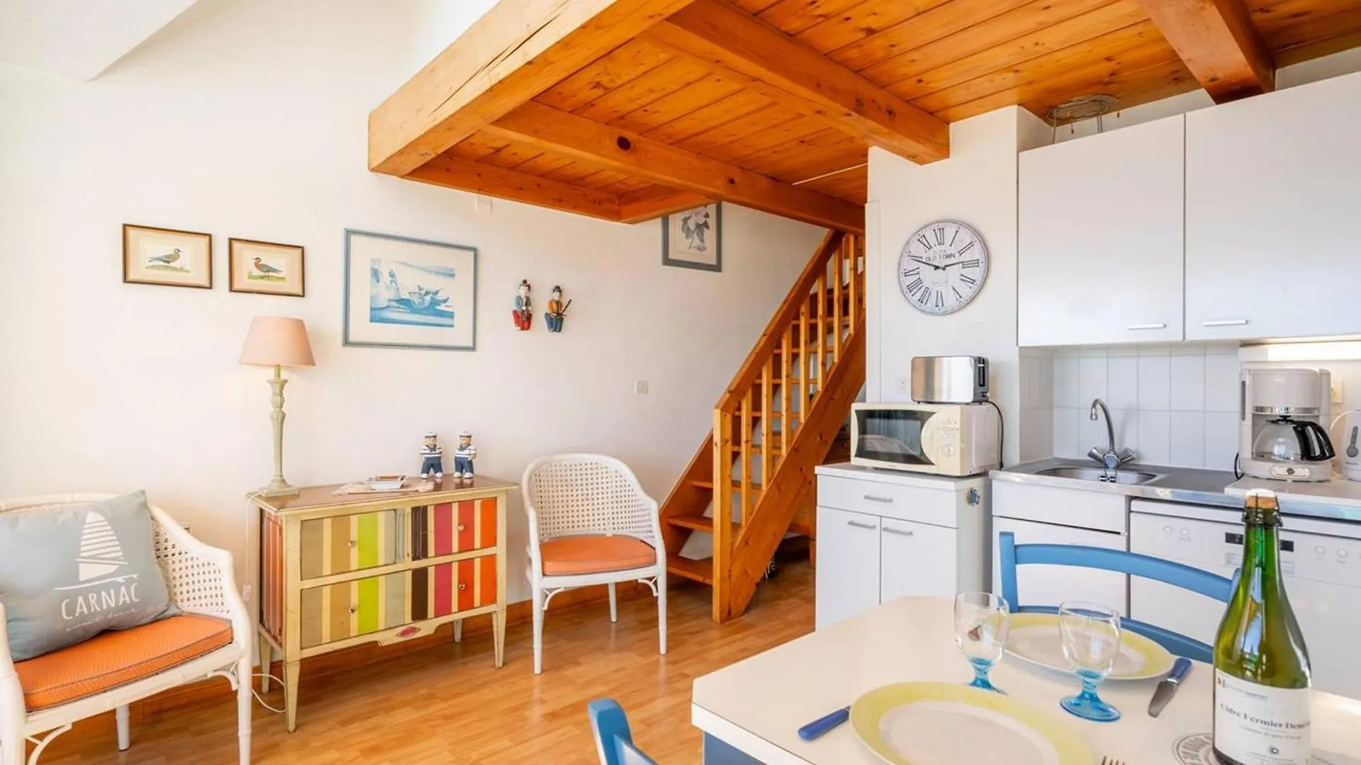 Carnac - Duplex 2P+Mezzanine 4 Pers, Terrasse Sud, Animaux Admis, Parking - Fr-1-477-114 Daire